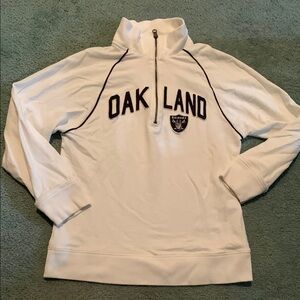 Oakland Raiders Quarter-Zip Pullover Youth L (14/16)